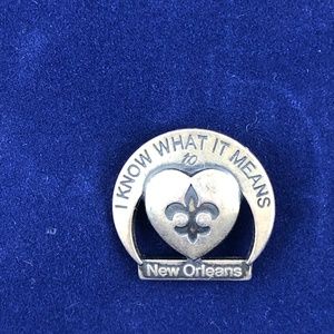 Sterling New Orleans Katrina Pin
